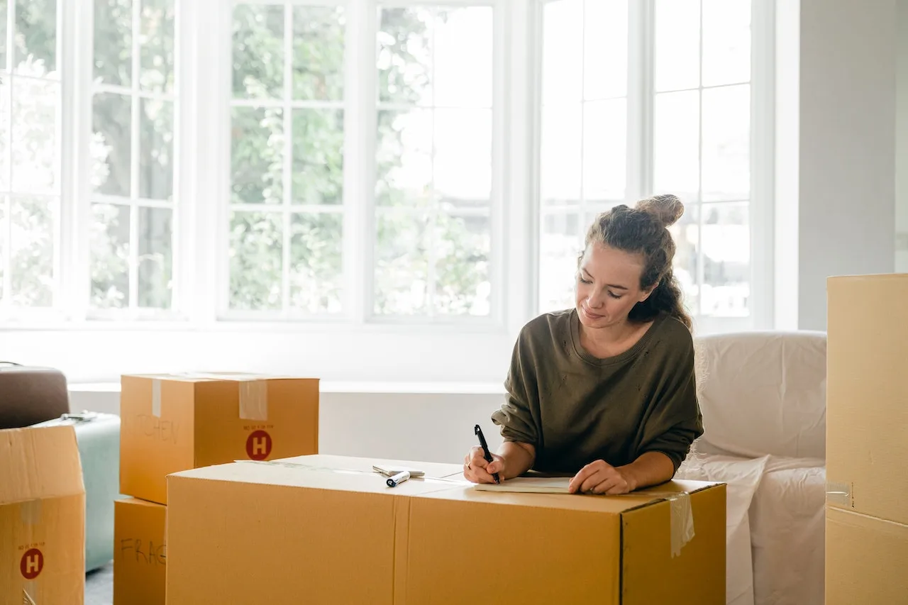 woman planning her move